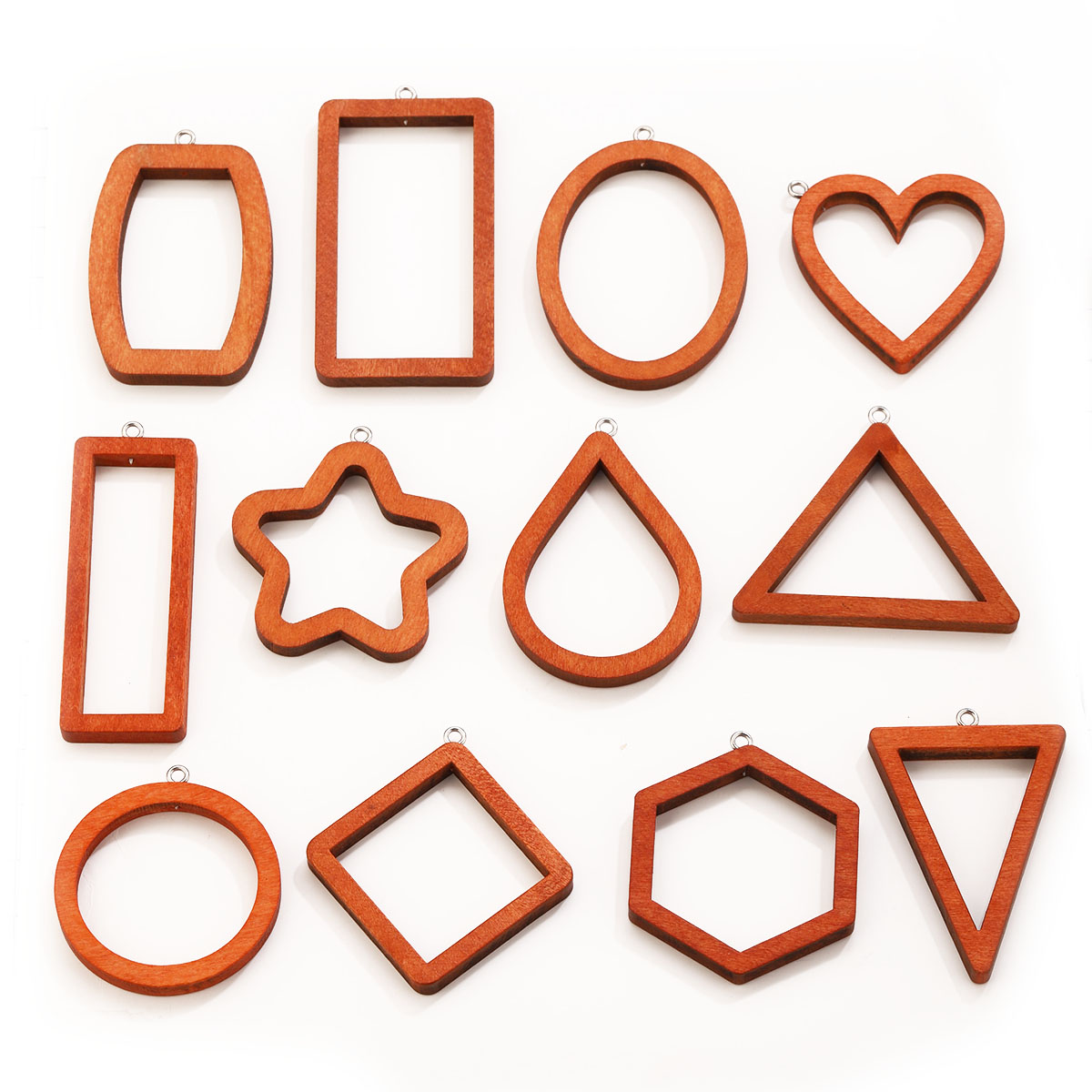 10PCS Triangle Rectangle Wood  - đánh giá và giá Resin Art Jewellery Kit