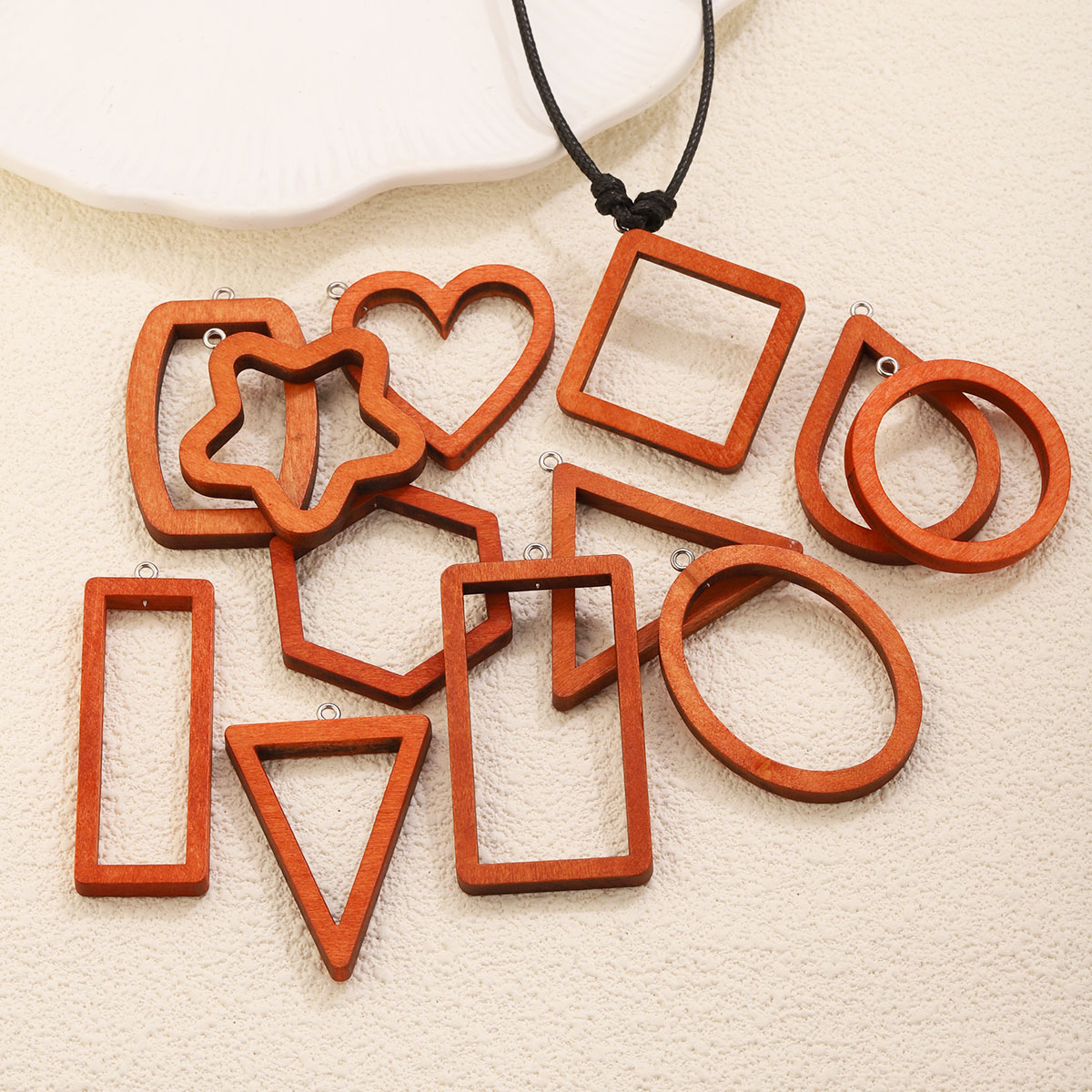 10PCS Triangle Rectangle Wood  - đánh giá và giá Resin Art Jewellery Kit