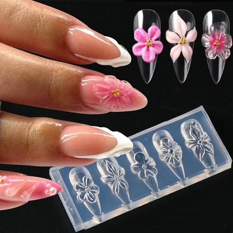 Silicone 3D Flower Nail Mold f - đánh giá và giá Resin Art Using Flowers