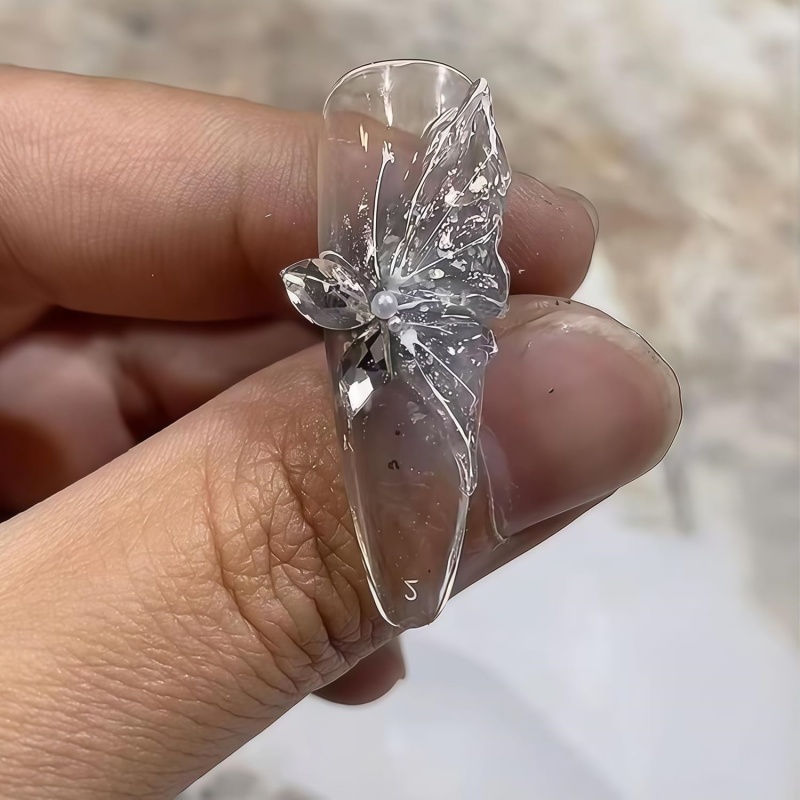 3D Butterfly Flower Gel Nail A - đánh giá và giá Resin Art Templates Free