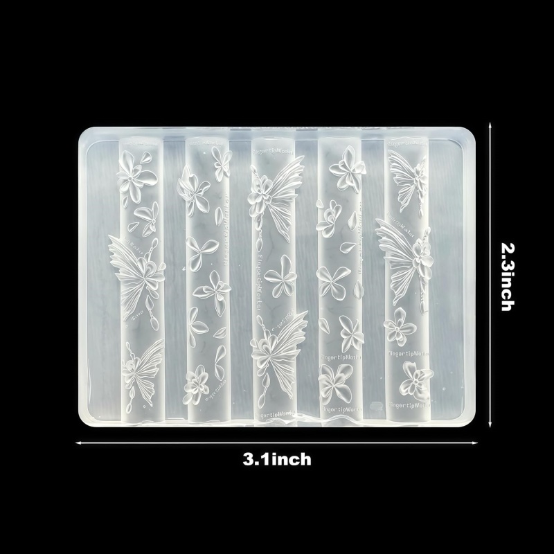 3D Butterfly Flower Gel Nail A - đánh giá và giá Resin Art Templates Free