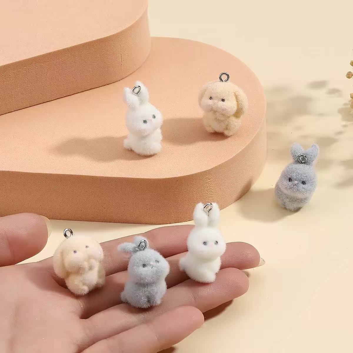 10pcs Flocking Little Rabbit R - đánh giá và giá Resin Art Jewellery Kit