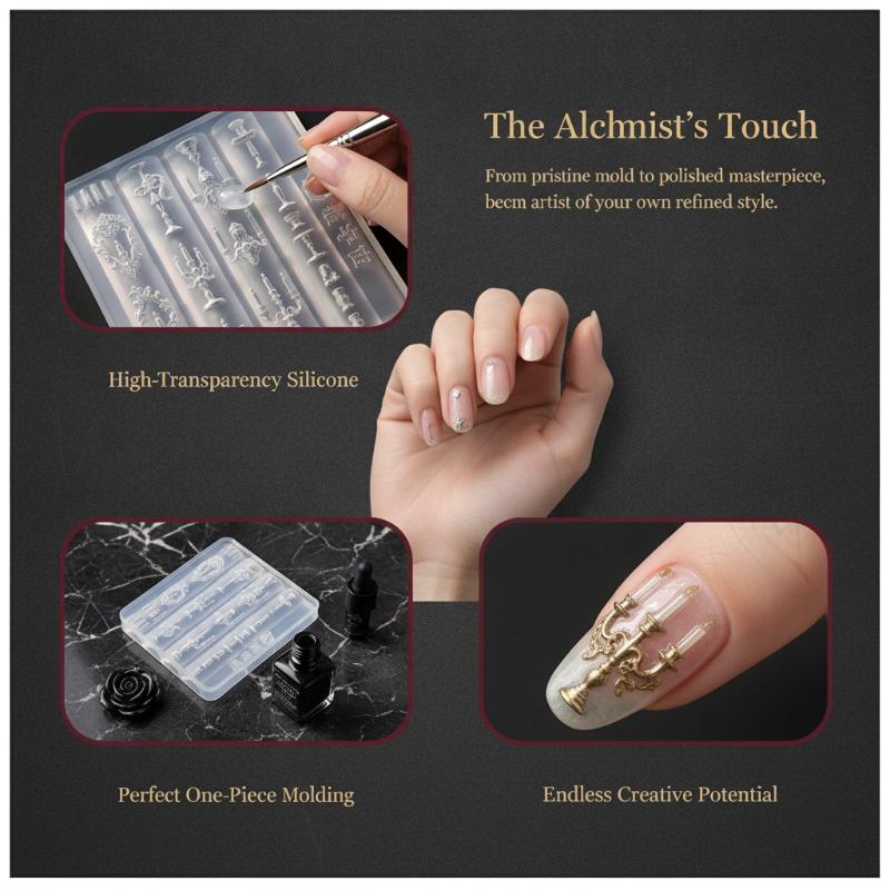 3D Silicone Flower Nail Mold L - đánh giá và giá Resin Art Templates Free