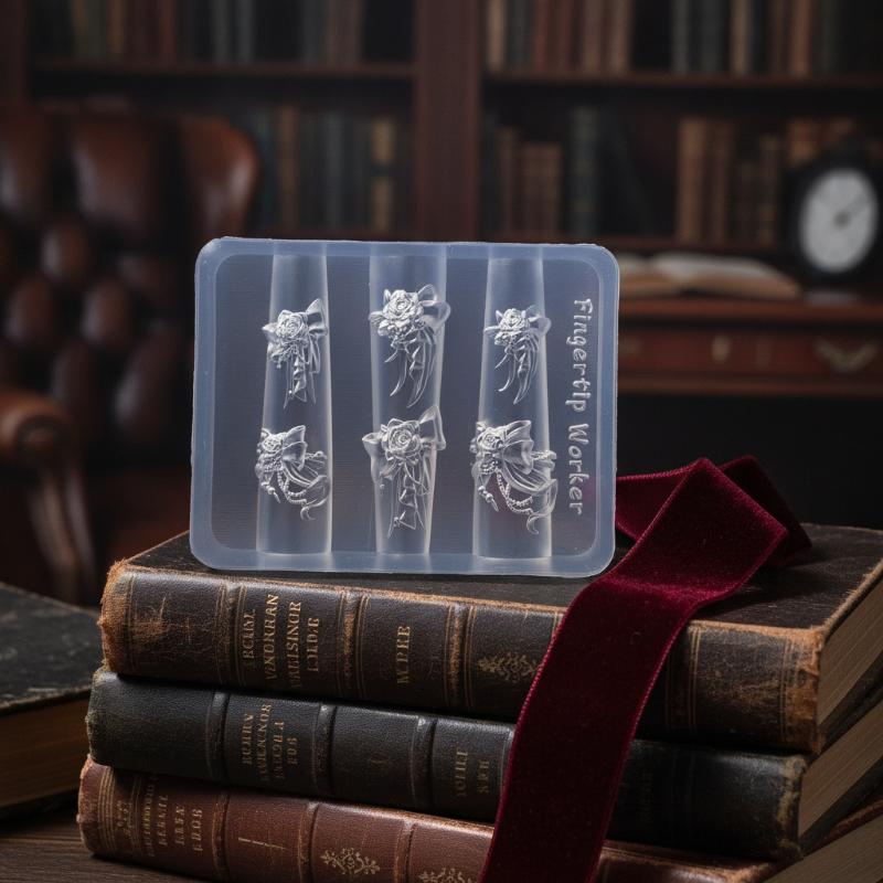 3D Silicone Flower Nail Mold L - đánh giá và giá Resin Art Templates Free