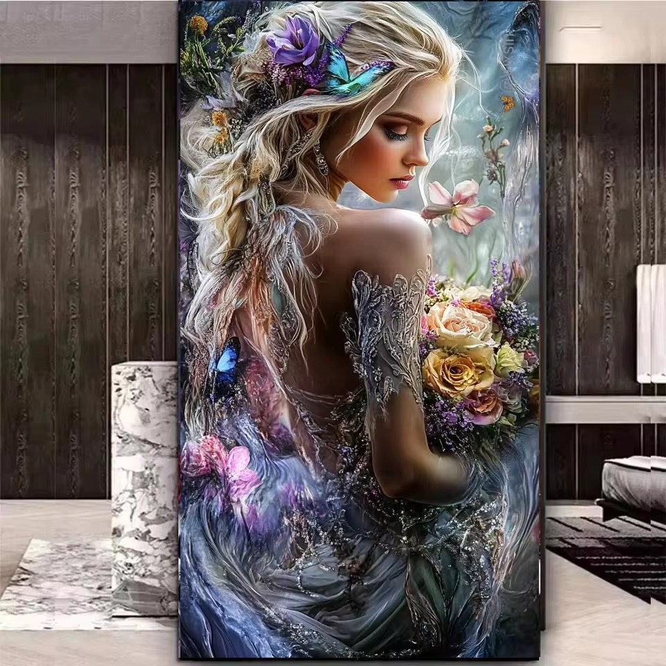 Big Size Fantasy Flowers Woman - đánh giá và giá Resin Art For Beginner