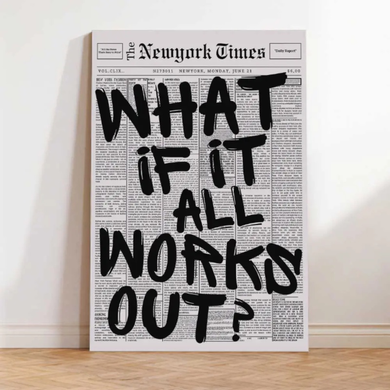Retro Newspaper Canvas Wall Ar - đánh giá và giá Resin Art What Is It