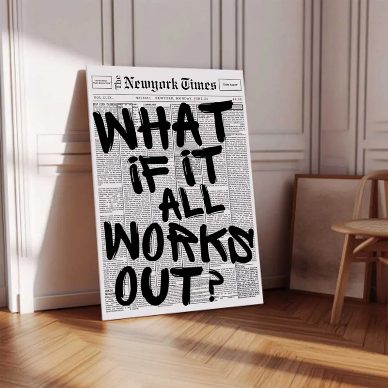 Retro Newspaper Canvas Wall Ar - đánh giá và giá Resin Art What Is It