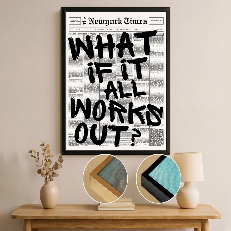 Retro Newspaper Canvas Wall Ar - đánh giá và giá Resin Art What Is It