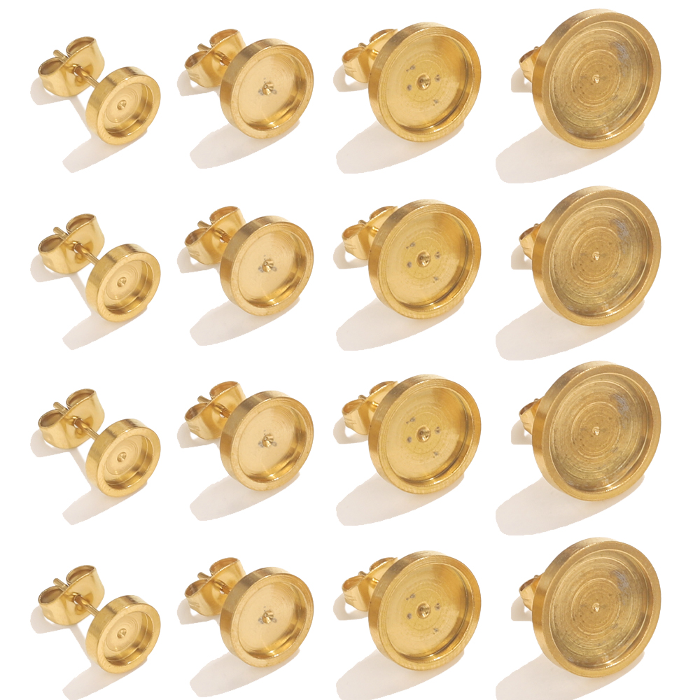 10pcs Stainless Steel Gold Ear - đánh giá và giá Resin Art Jewellery Kit