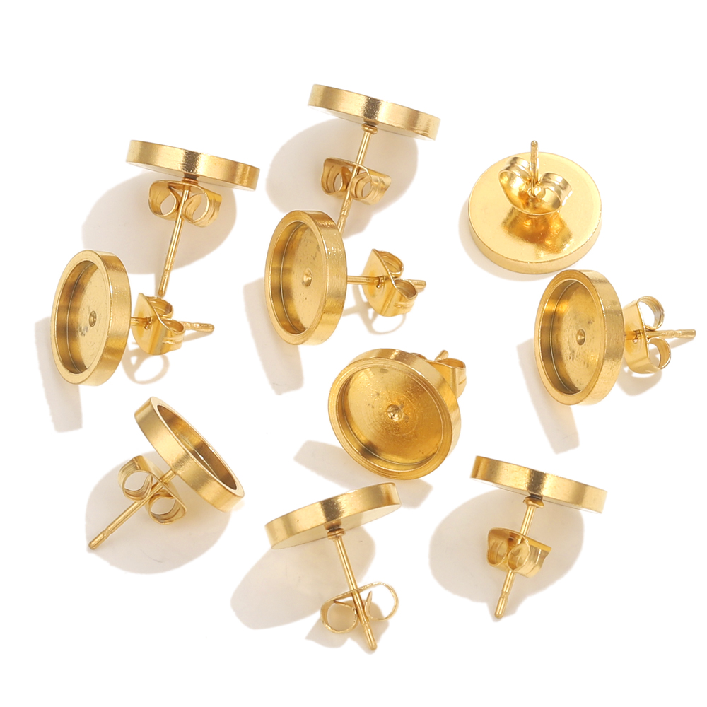 10pcs Stainless Steel Gold Ear - đánh giá và giá Resin Art Jewellery Kit