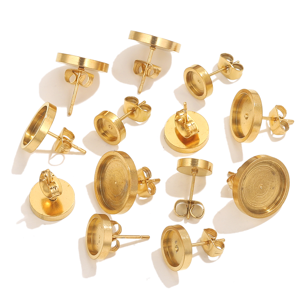 10pcs Stainless Steel Gold Ear - đánh giá và giá Resin Art Jewellery Kit