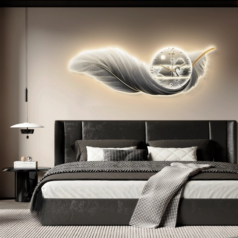 Nordic Luxury Wall Clock LED F - đánh giá và giá Resin Art Wall Clock