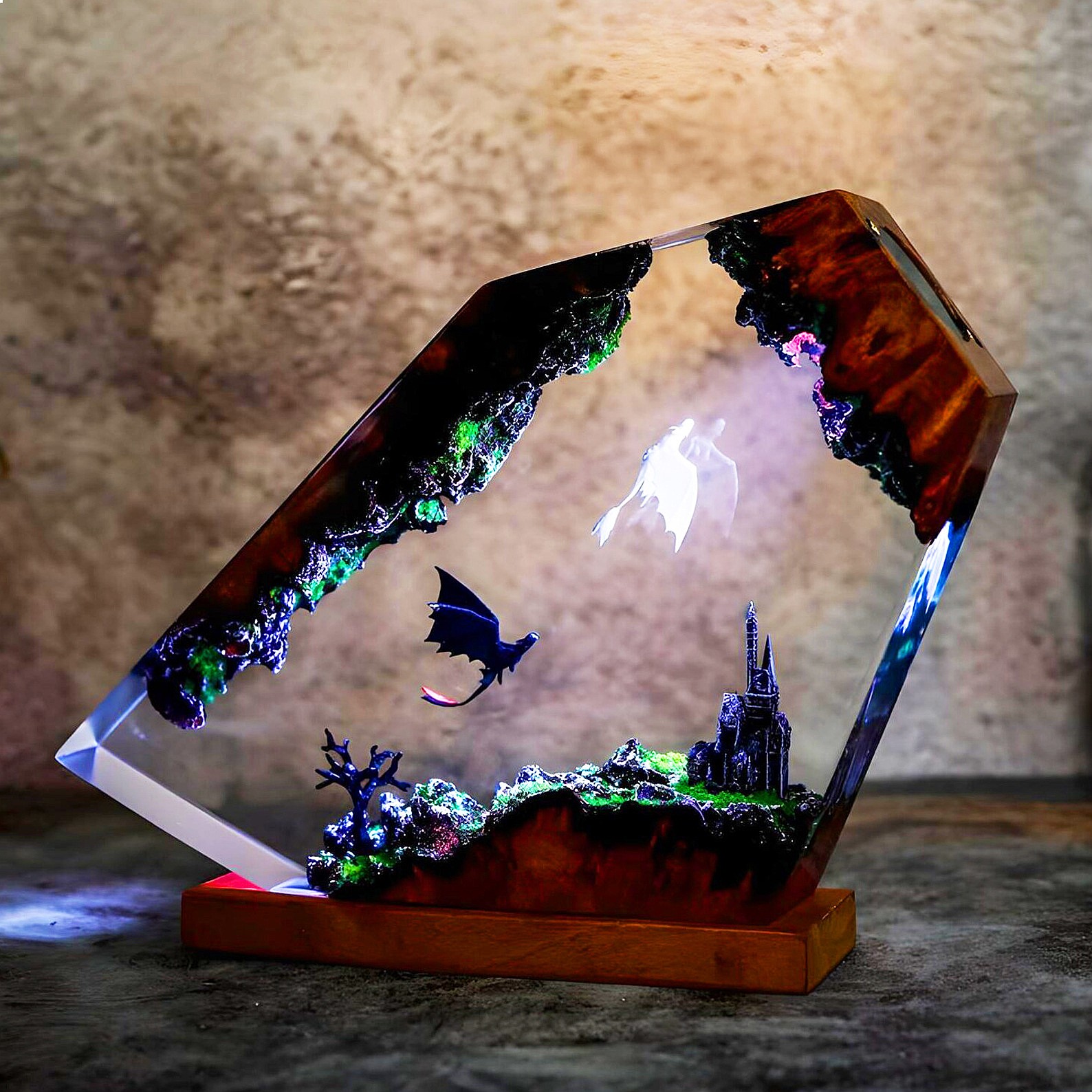 Creative Resin Night Light Bed - đánh giá và giá Resin Art Lamp